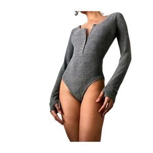 Free‎ People Intimately Henley Thermal Bodysuit Size X Small New